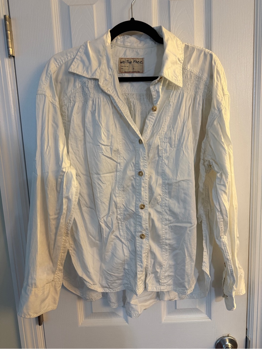 We The Free White Button-Down Shirt